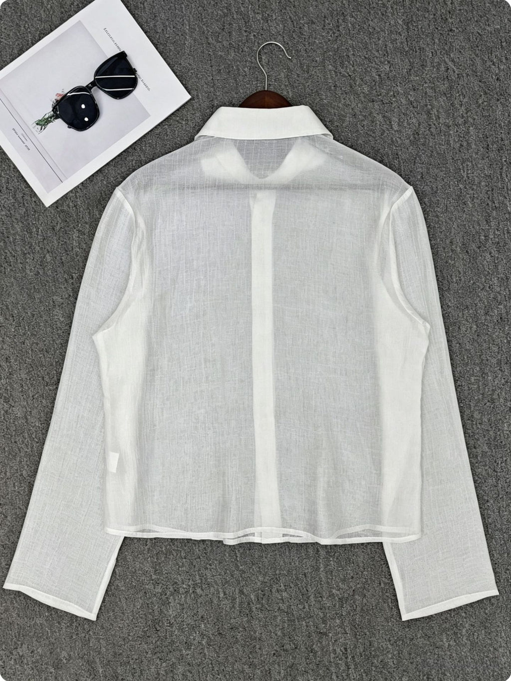 Chemise tailleur pour hommes avec un coupe-fils