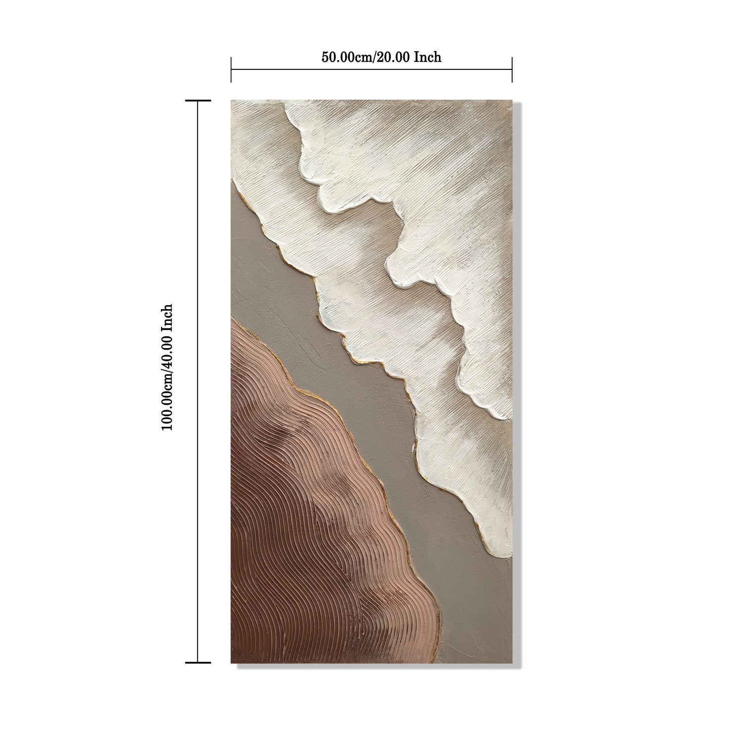 20x40 Ensemble de 2 Art mural abstrait