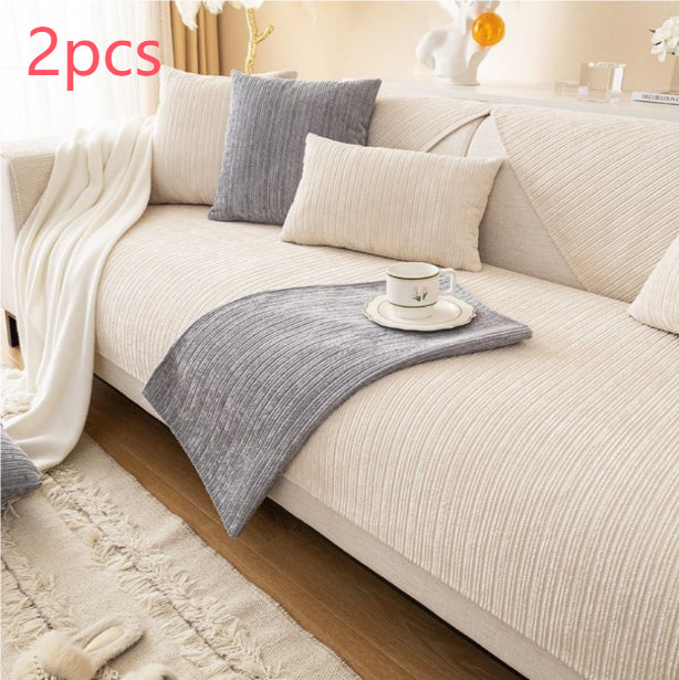 Chenille Canapé Coussin Quatre Saisons Universal Moderne Simple Non-dérapant