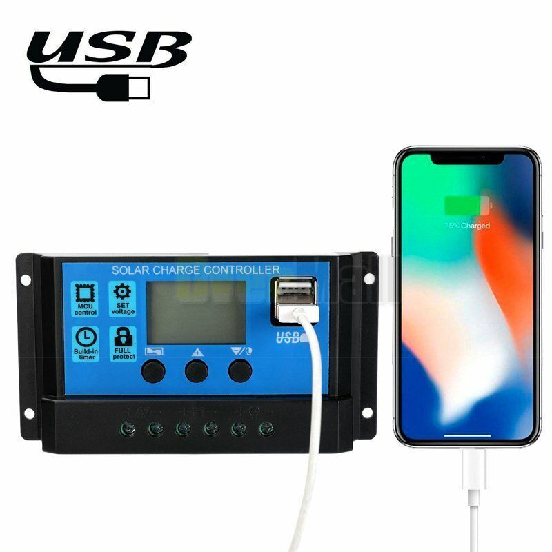 20-80A MPPT Solar Panel Regulator Charge Controller Auto Focus Tracking 12