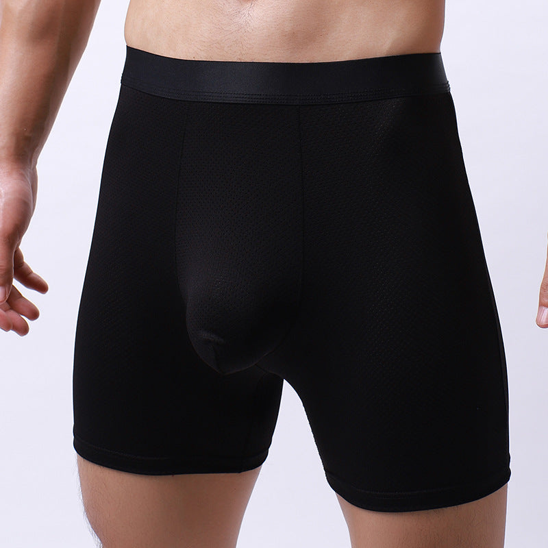Boxers allongés hommes Respirant Mesh Sous-vêtements Sports