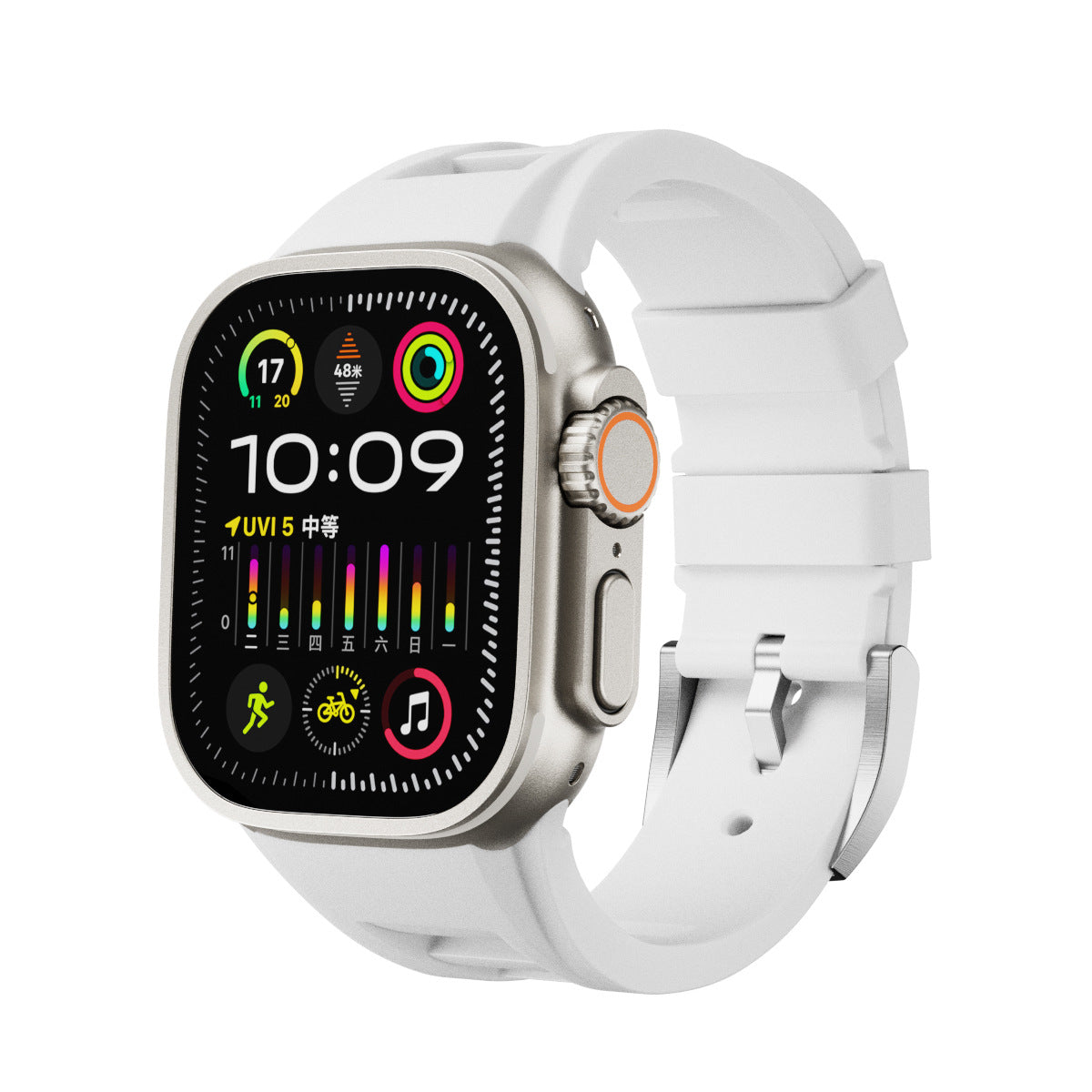 Montre Bracelet en silicone liquide S9 épingle boucle ultra pliante