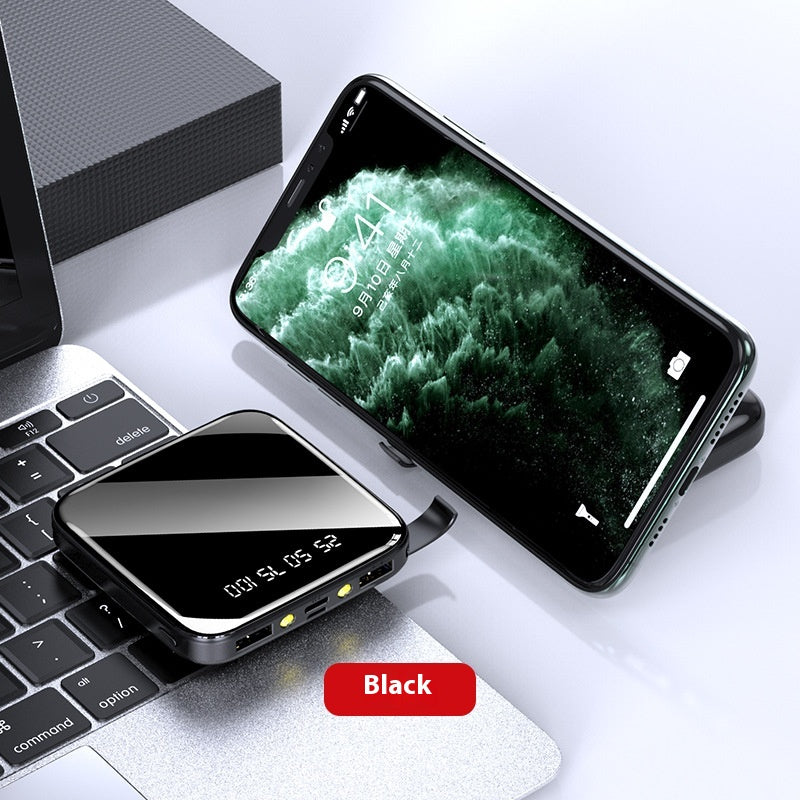 Mirror Mini Power Bank 20000 MA Small and Large Capacity Mobile Power Supply