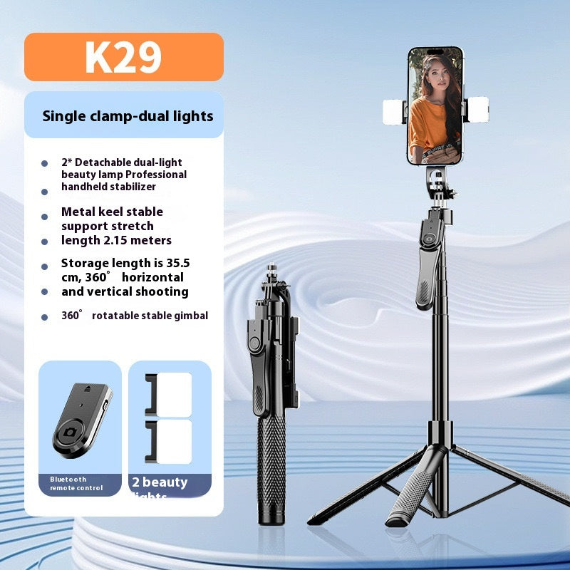 Téléphone portable Bluetooth Selfie Stick Stabilizer Sol Stand