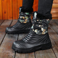 Bottes de neige hommes plus taille avec doublure en polaire pour une chaleur et une épaisseur supplémentaires