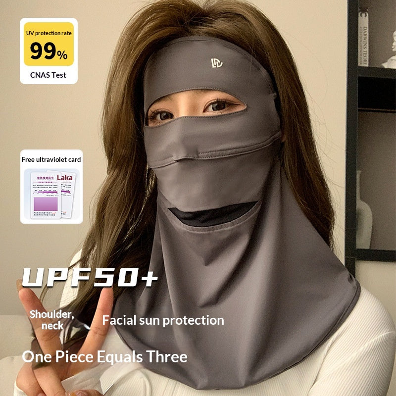 Masque du visage de la soie de glace d'été pour les femmes