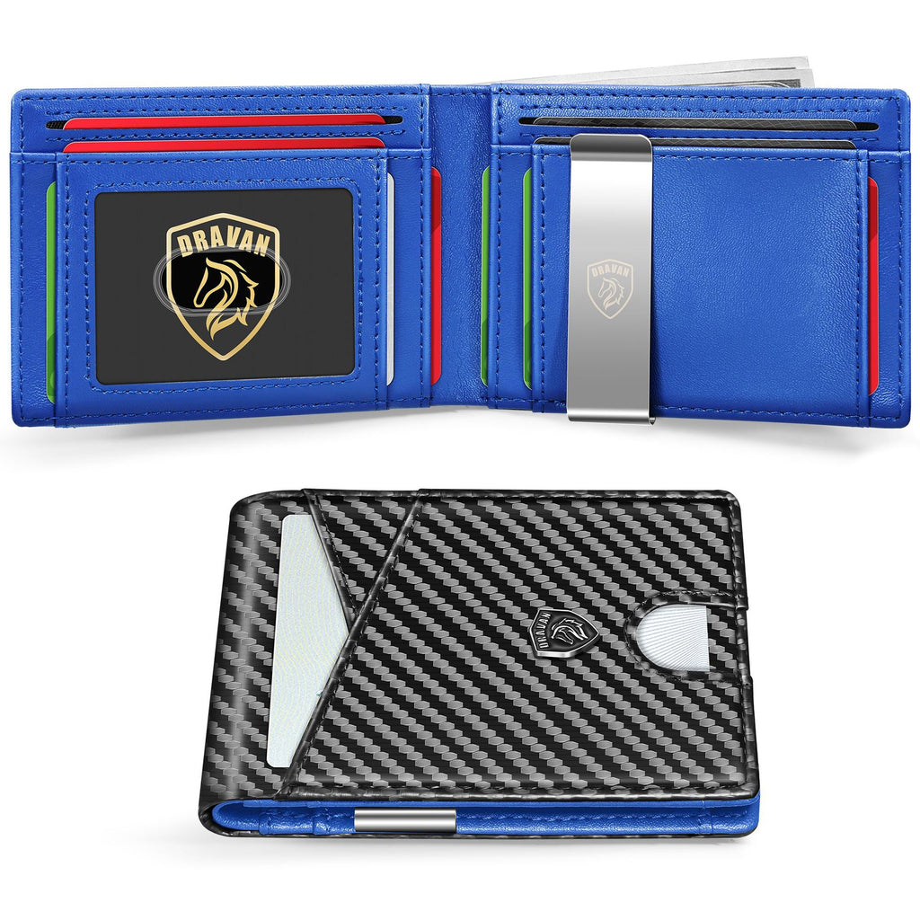 Porte-carte Portable en fibre de carbone Sac en cuir pour hommes