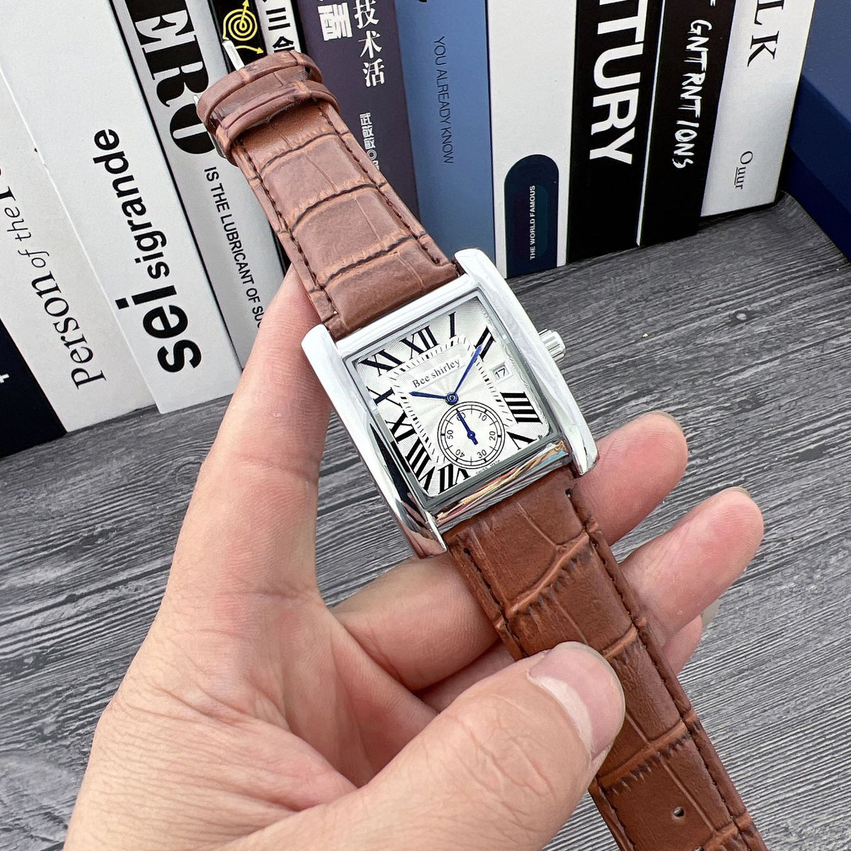 Montres à quartz carré hommes