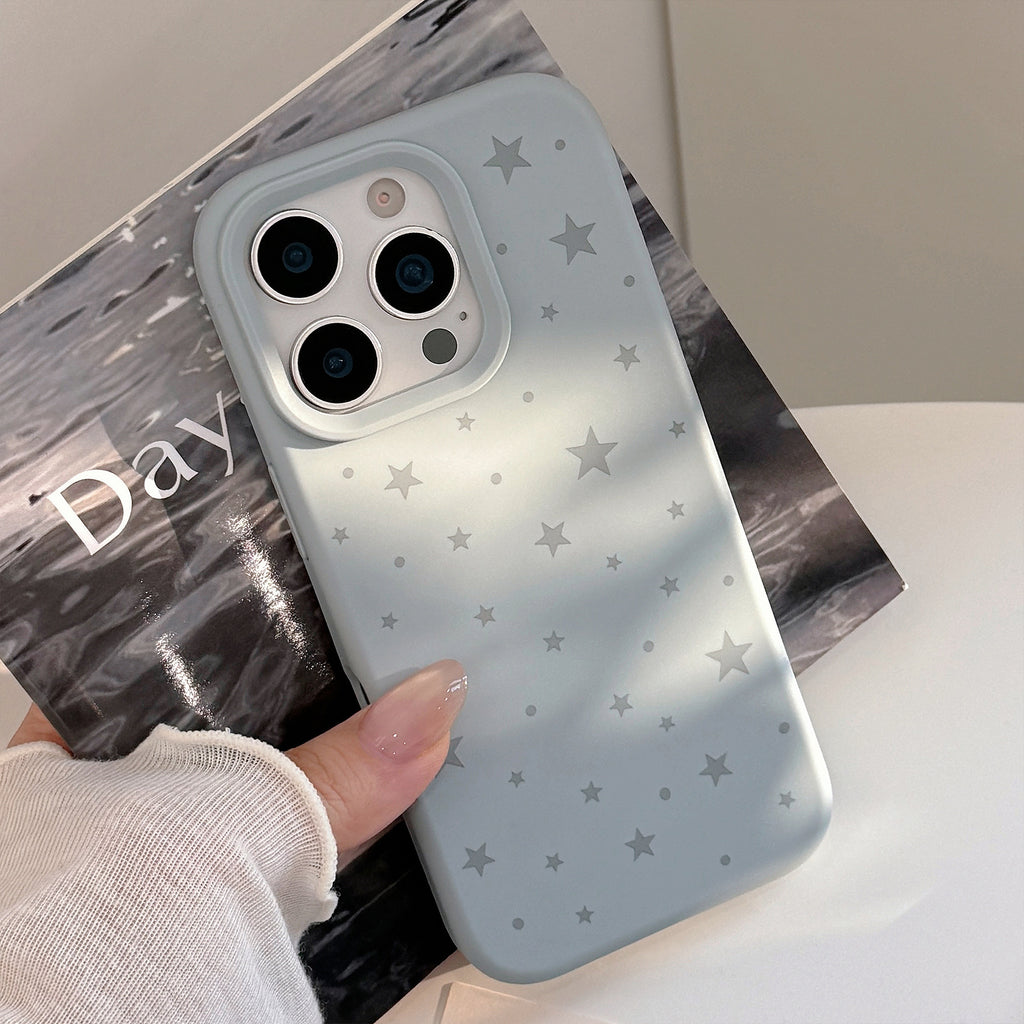 Boîtier de téléphone en silicone Grey Star conçu de façon minimale