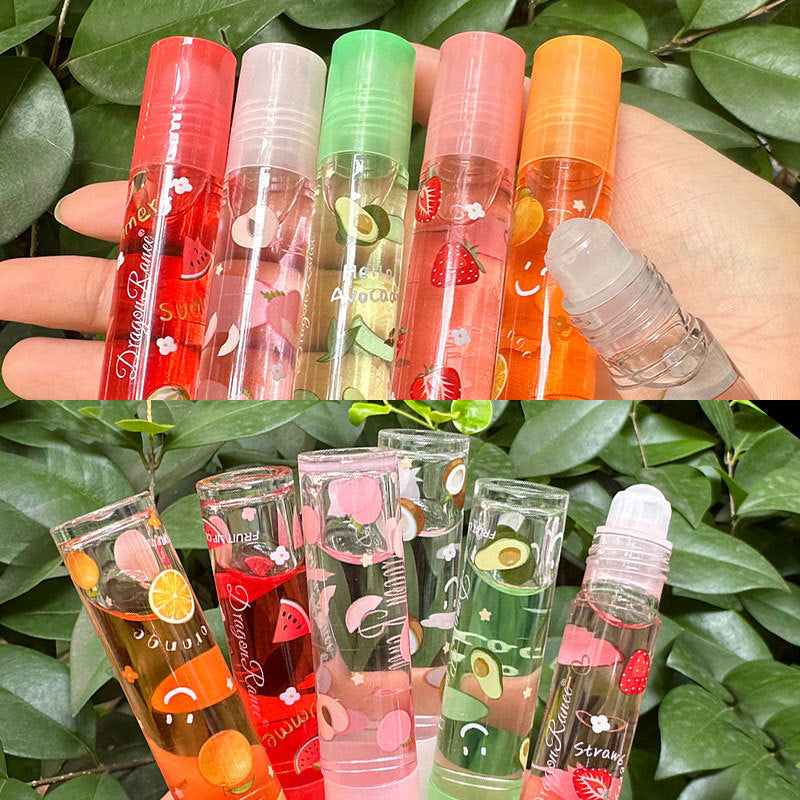 Roll-on Clear Fruit Lip Oil Glass Colorless Lip Gloss