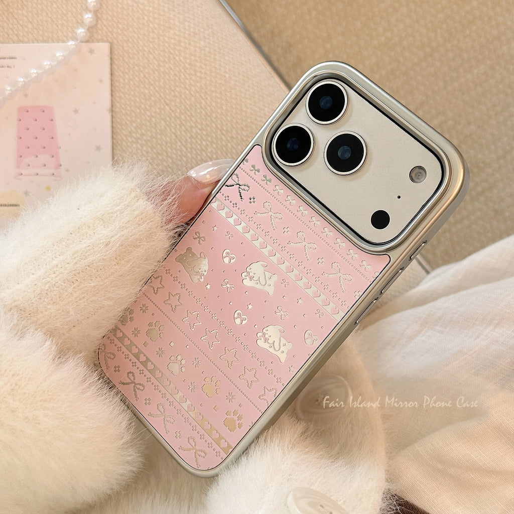 Rabbit miroir boîtier de téléphone électroplaqué Très élégant