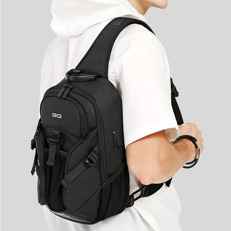 Sac transversal professionnel sophistiqué Sac à épaule polyvalent équipé d'USB