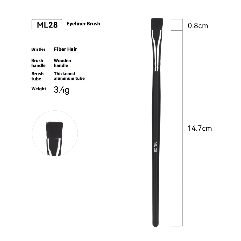 Vente Amazon Can Bulk 32 PCs Brush Suit Brush simple maquillage Sac en cuir avec poignée en bois