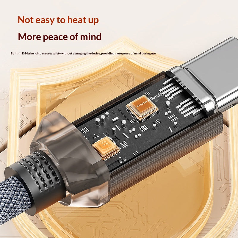 Transparent Fast Charging Data Cable