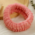Bandeau de lavage du visage simple couleur solide