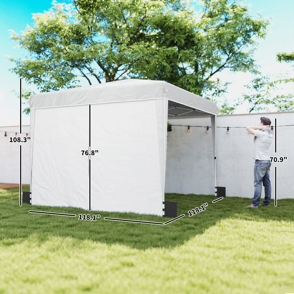 10 x 10 pieds Pop Up Canopy Tente avec parois latérales