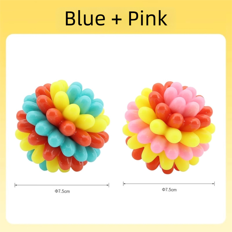 Balles de jouets de dents colorées pour animaux de compagnie