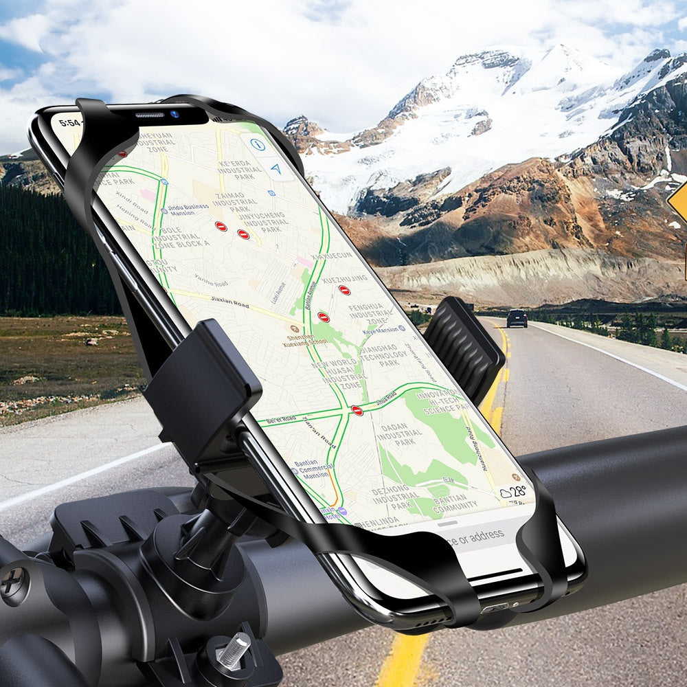 Portable et léger support de téléphone à vélo avec sangle