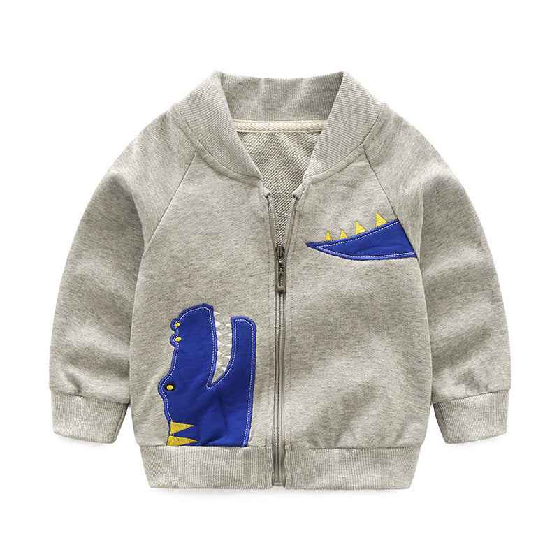 Vêtements pour enfants Pure coton Sports Loisirs Zipper Shirt Baby Top