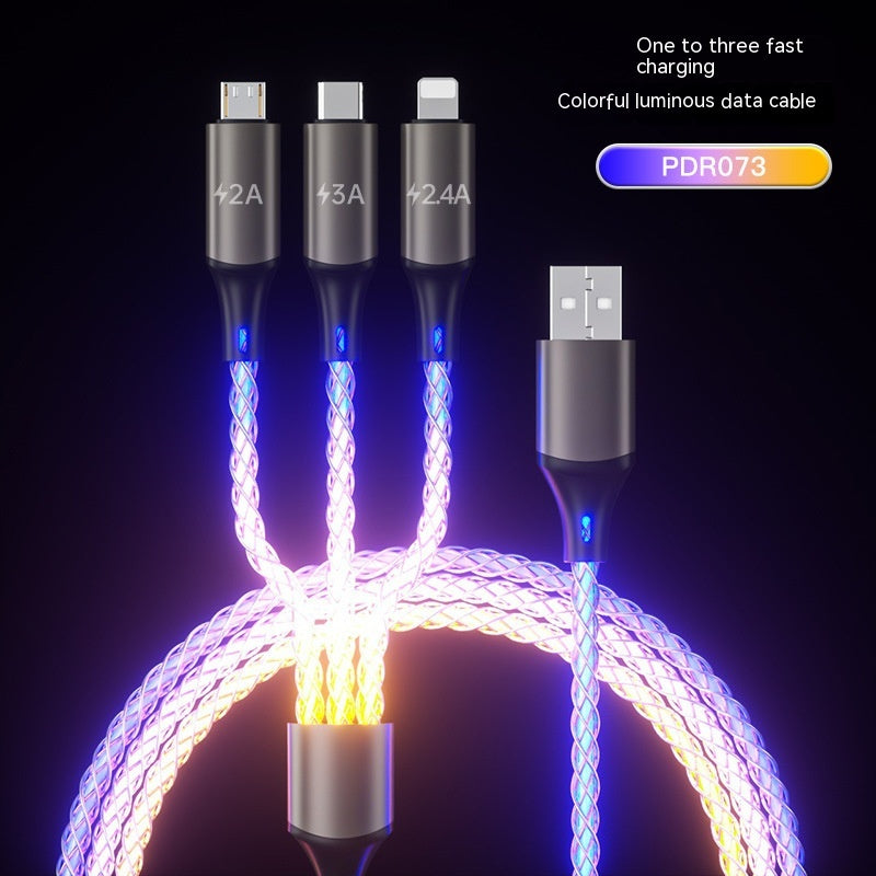 RGB Charge de câble de données couleur magique