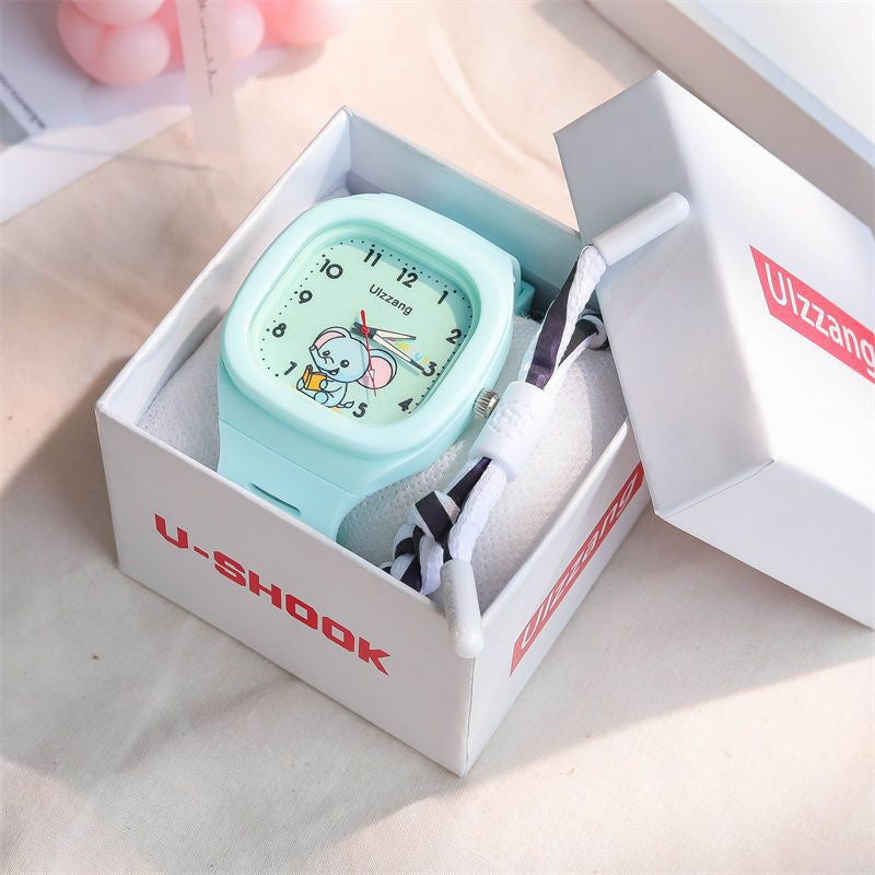 Mignon Silicone Trendy Luminous Sports Place étudiante Montre de beau look