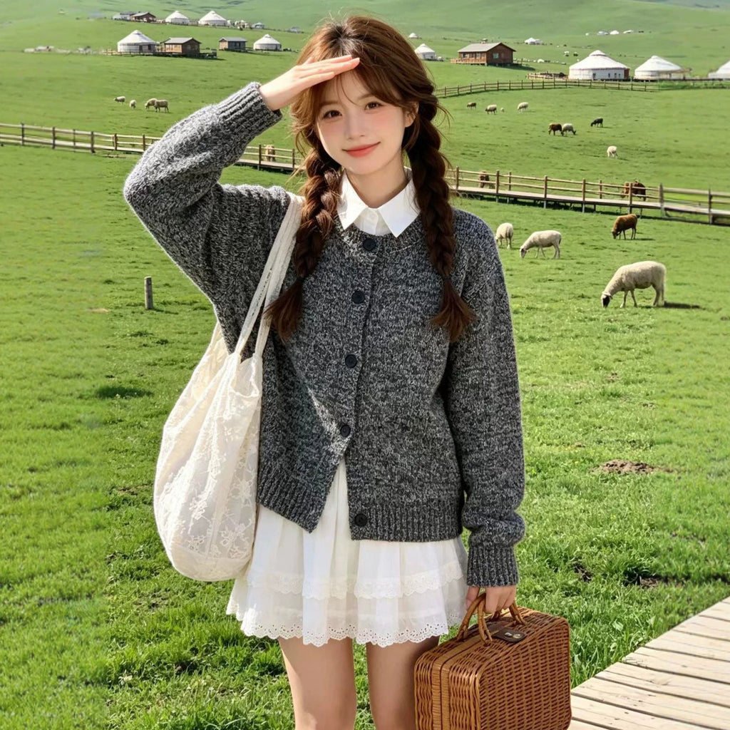 Cardigan tricoté pour femmes pour l'automne de printemps Et l'hiver