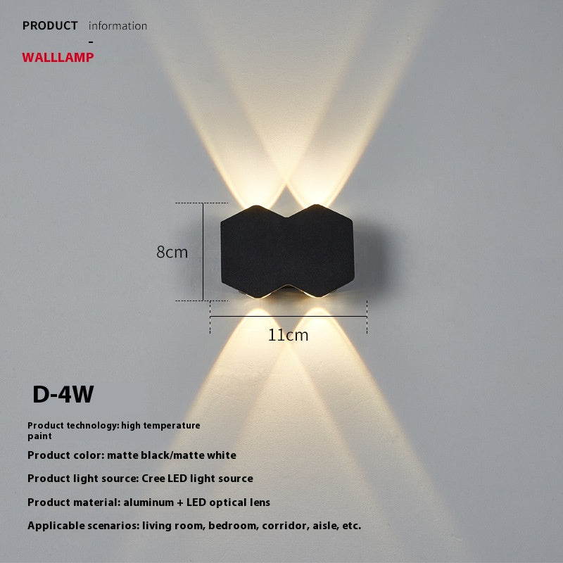 Modern Minimalist Led Wave Shape Corridor Aisle Wall Lampe