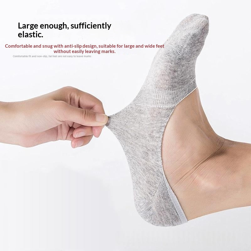 Chaussettes en coton à faible coupe, minces et non glissantes