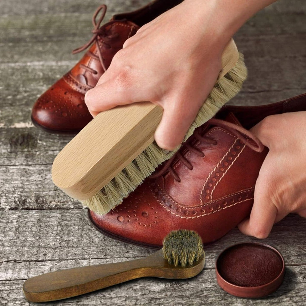 Set de brosse à chaussures 5 pièces pour un entretien et un nettoyage efficaces des chaussures - Pince à main polyvalente pour