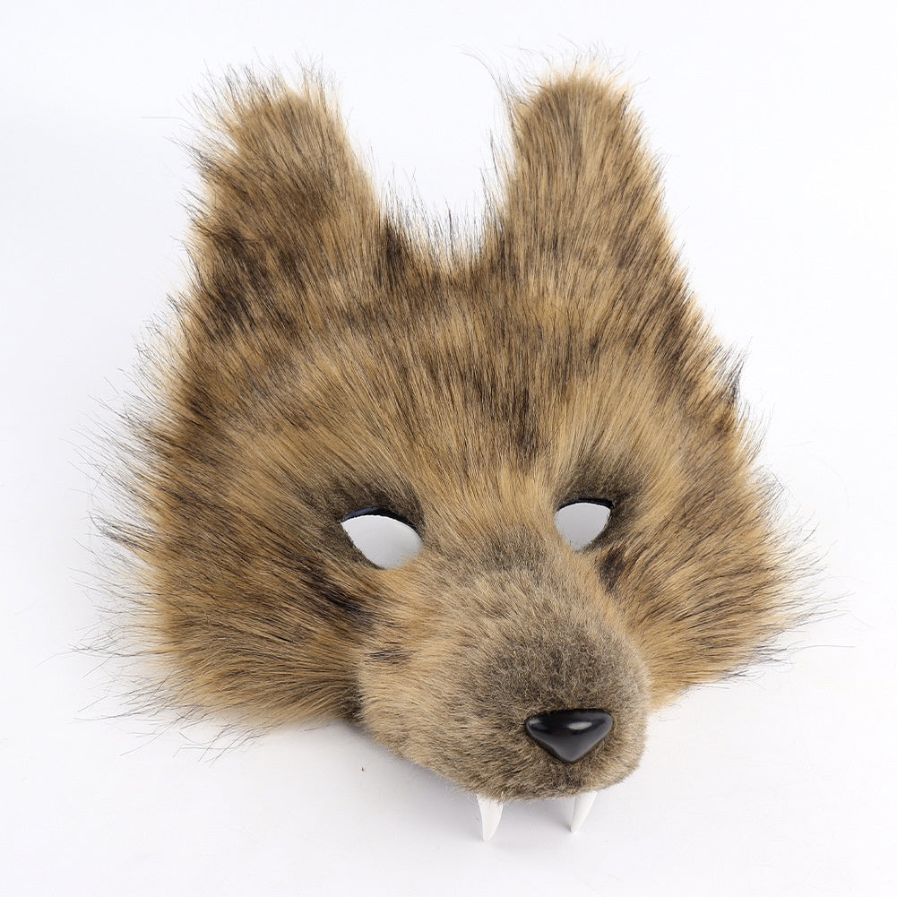 Ensemble 3D de masque de loup de simulation d'Halloween