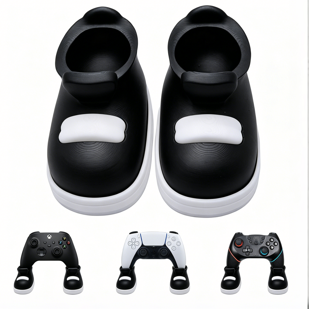 2PCS Support de contrôleur de jeu en forme de chaussures
