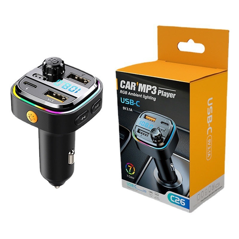 Bluetooth Automotive MP3 Chargeur de lecteur multifonctions véhicule FM Emitter Car Char