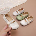 Chaussures en cuir de style national pour filles