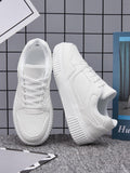 Sneakers polyvalents élégants, de couleur solide et décontractée