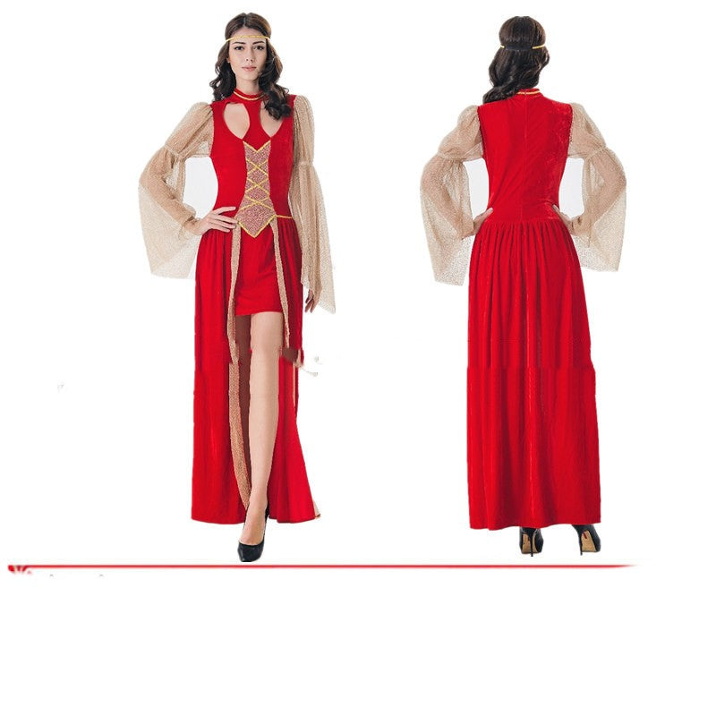 Halloween COS Ball Robe Reine Robe du soir