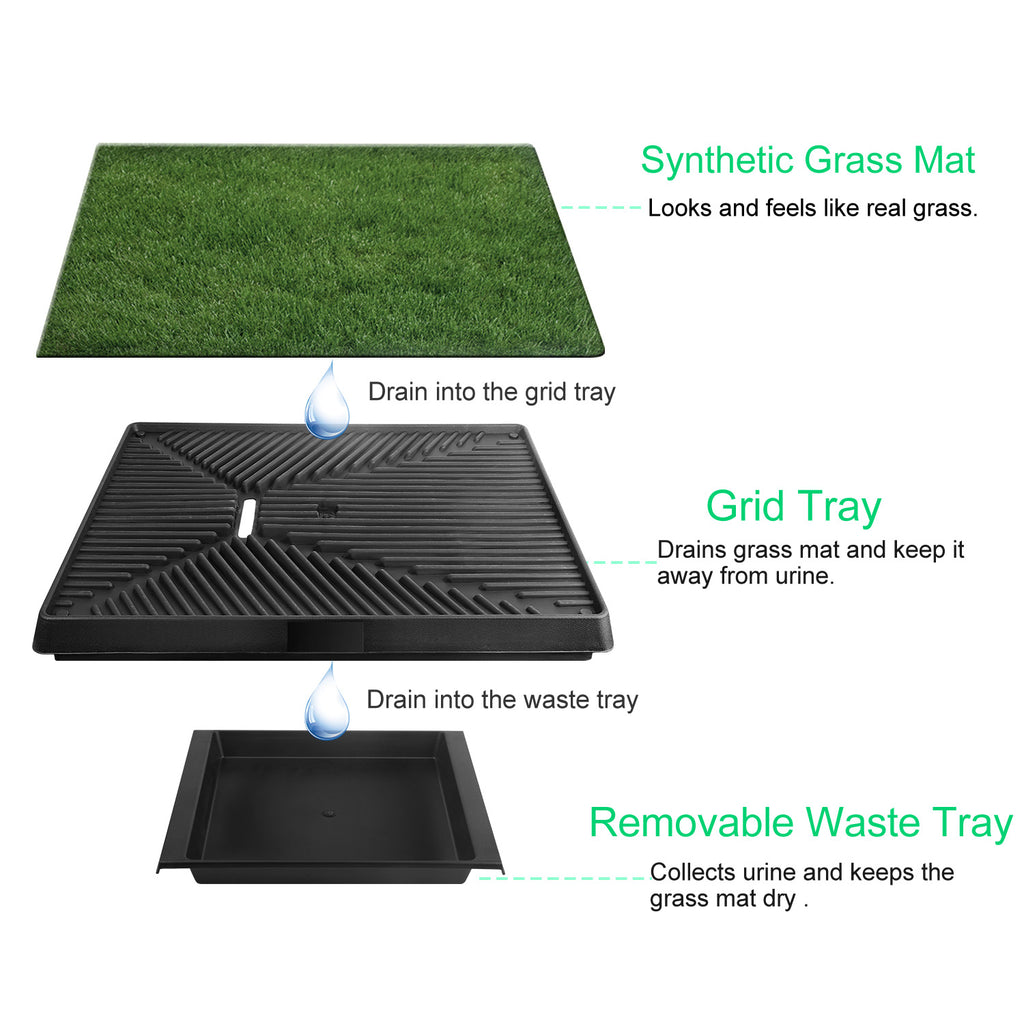 1Pc Dog Potty Training Artificial Grass Pad Pet Cat Toilette Trainer Mat Puppy Loo Tray Turf
