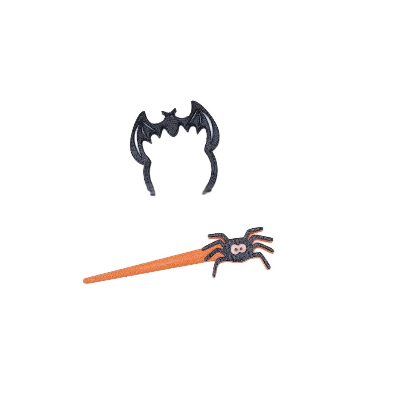 Barrettes d'Halloween Witch Bat épingle à cheveux