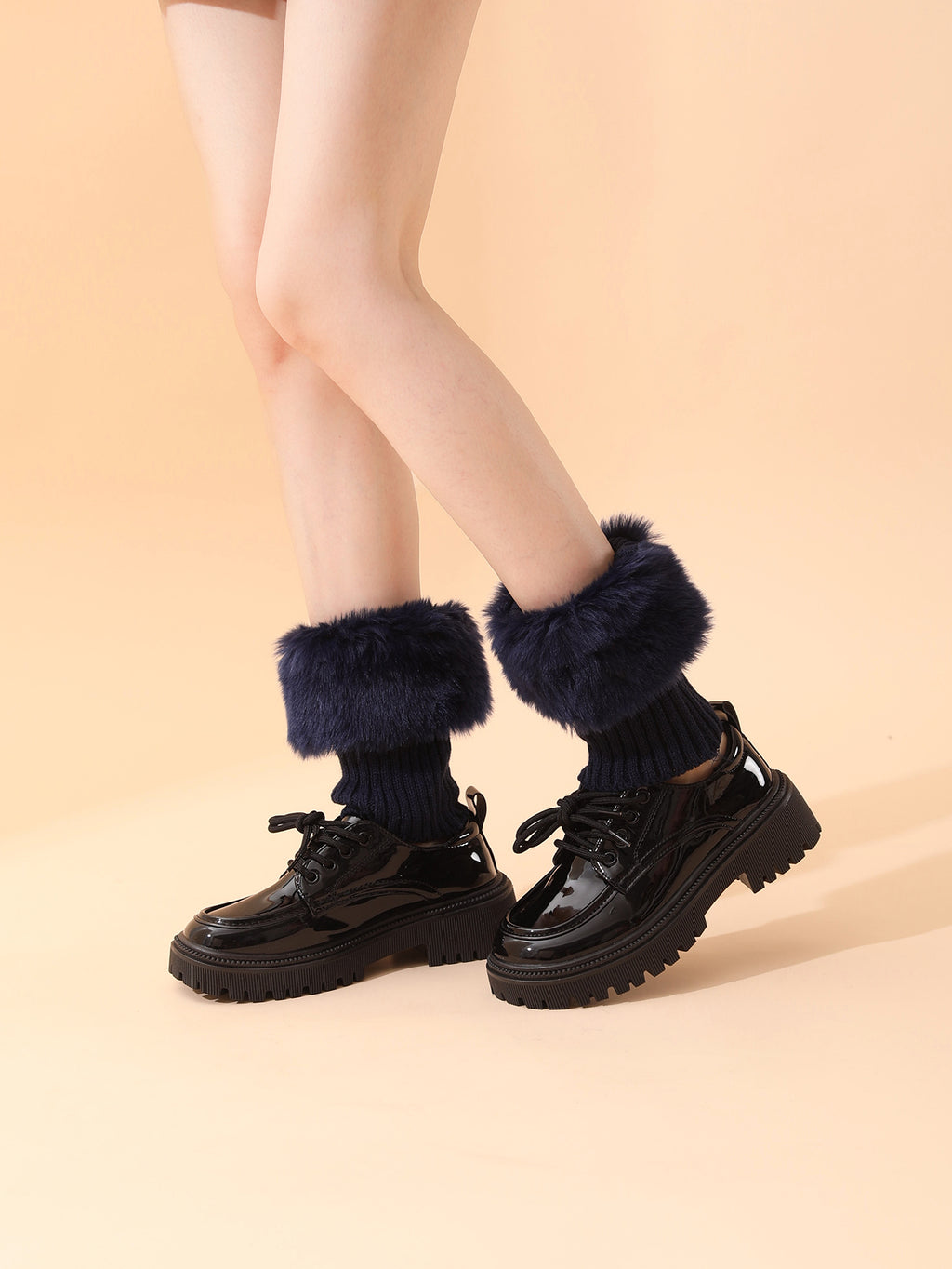 Style de mode Automne d'hiver Thermique Manches tricotées Acrylique Leg Guard Chaussettes de guerre