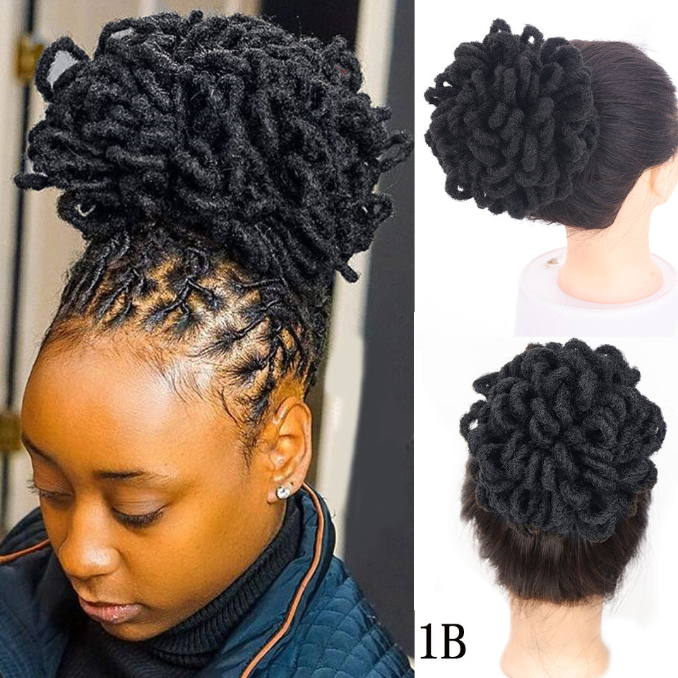 Sac à Cheveux Africain Bun Drawstring Dreadlocks Sac à Cheveux afro