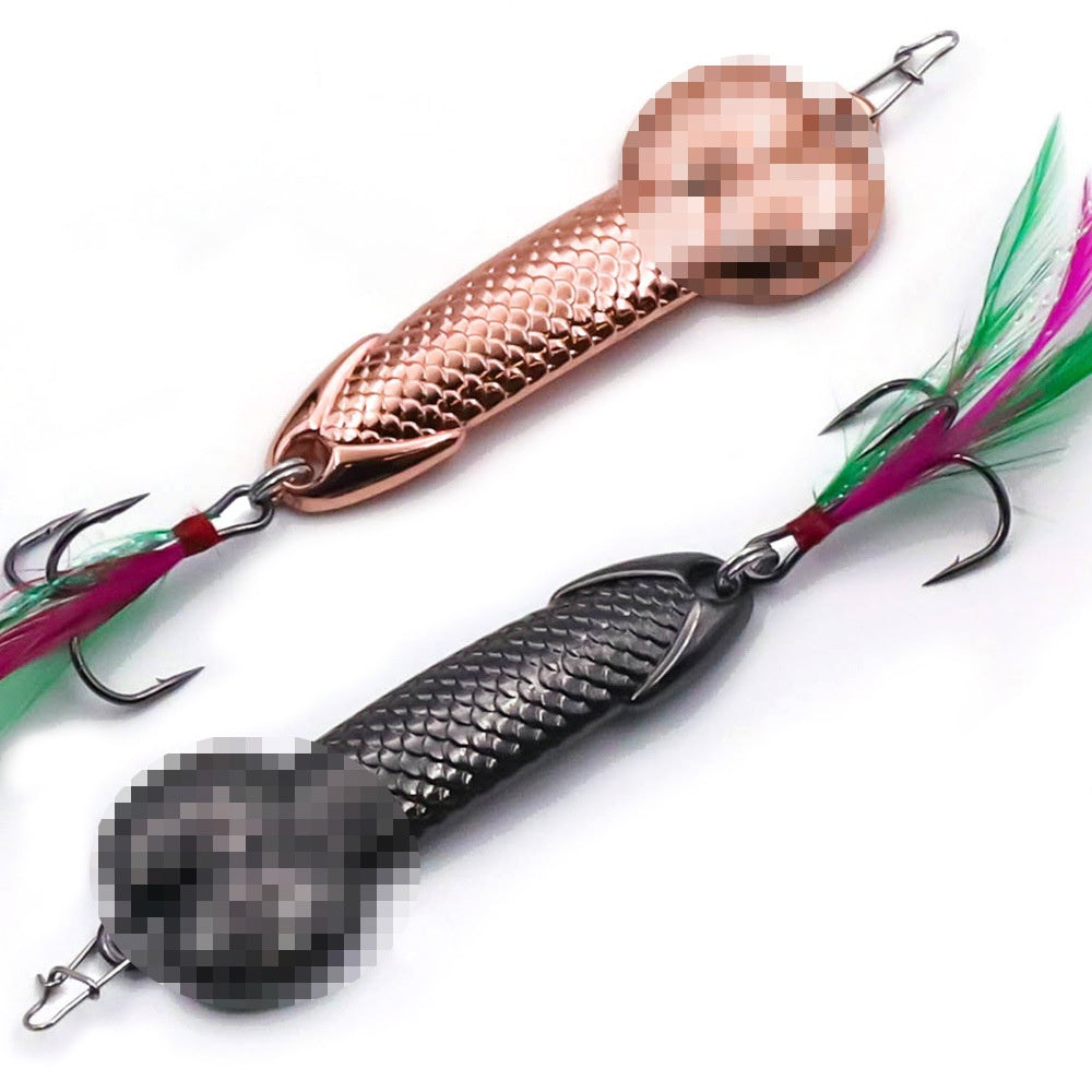 Métal JJ paille Lure Bait Rose Or et pistolet noir