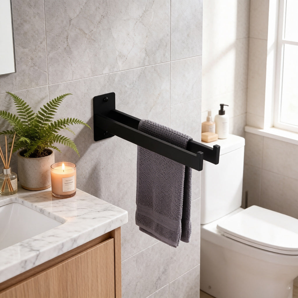Porte serviette en acier inoxydable pour la salle de bains