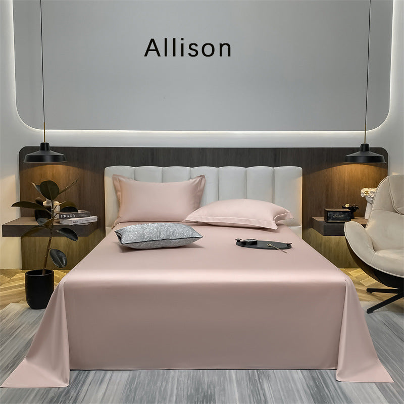 Feuille de lit en coton pur coton monocolore