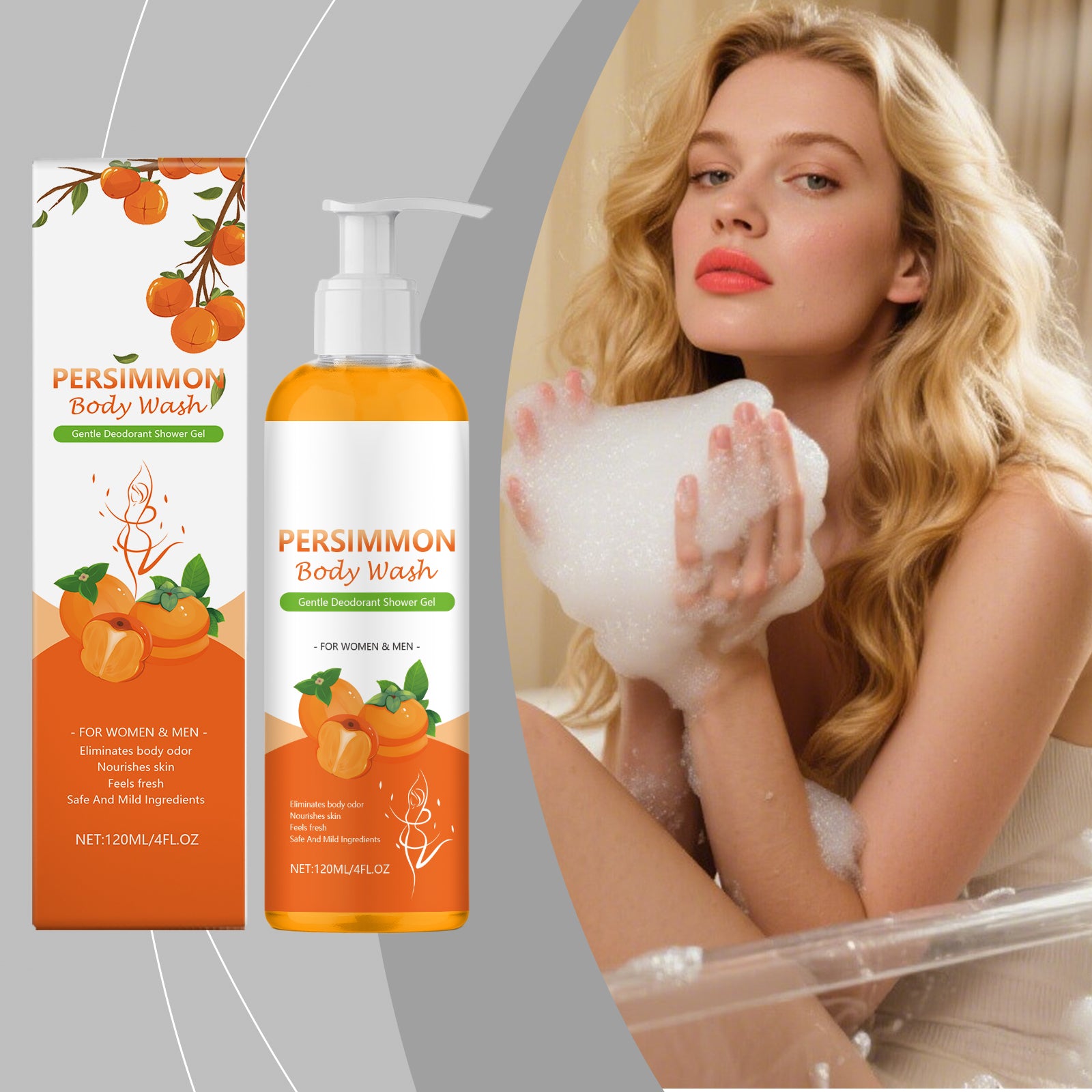 Gel douche pour le corps nourrissant 120ml-boîte