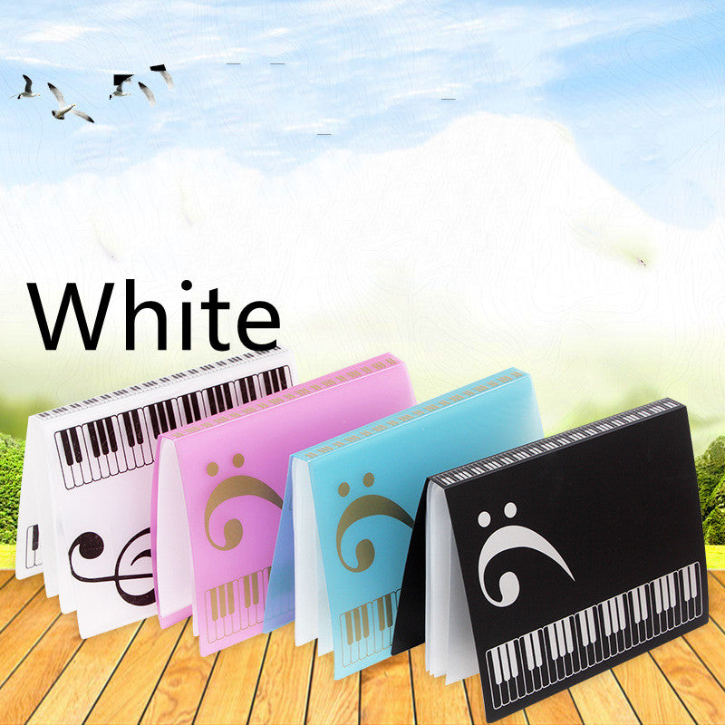 Dossier de partitions de piano Score de musique Insert transparent peut être modifié