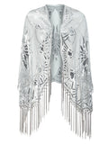 Flapper Gatsby Party Mesh Short Cover Up Robe Accessoire