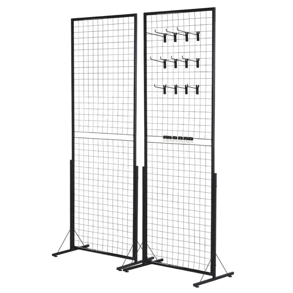 2-Pack 2' X 5.6' Tour d'affichage par paroi de grille
