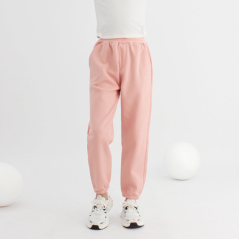 Garçons Pantalons de sport couleur unie pour les enfants plus âgés