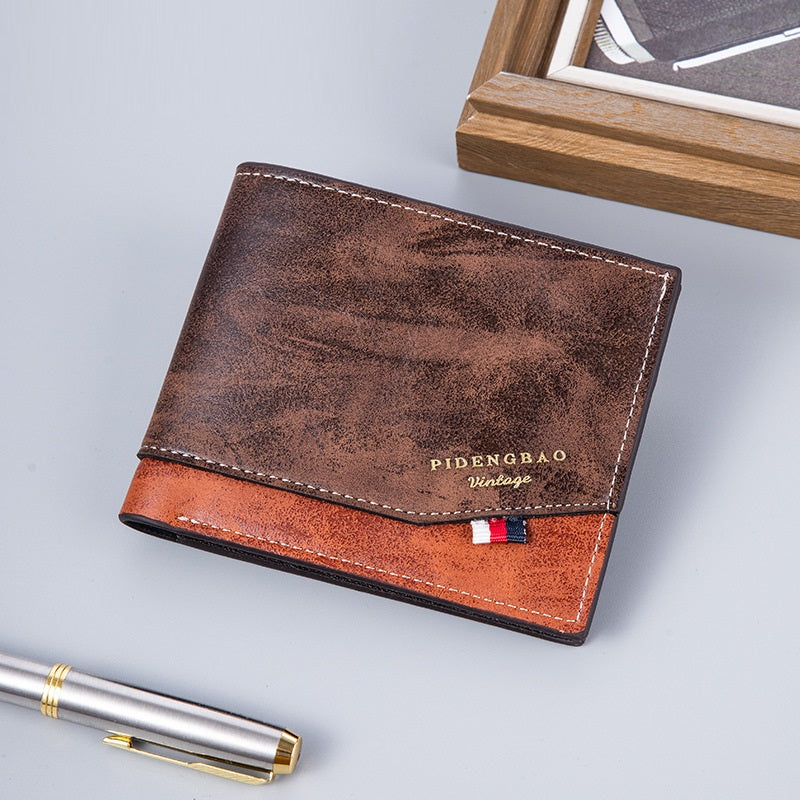 Portefeuille de mode retro doublement mince
