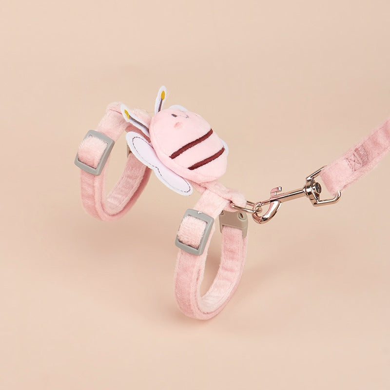 Outdoor Teddy Ajustable Internet Celebrity Bee Shape Cat Rope
