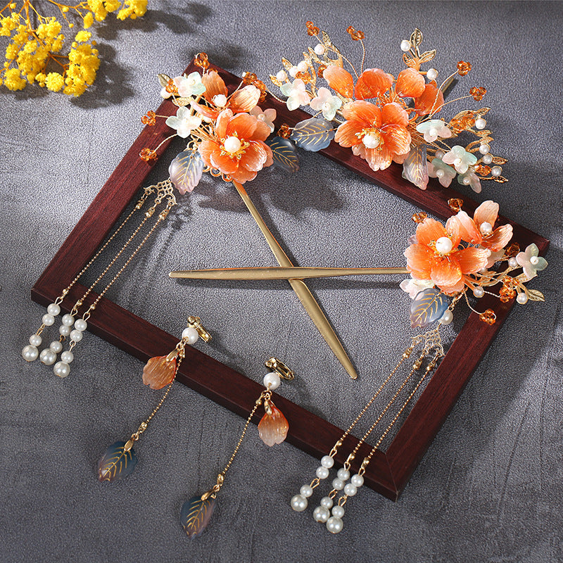 Tassel Ensemble complet de cheveux antiques Fermoir Style chinois Classique Simplicité Accessoires de cheveux